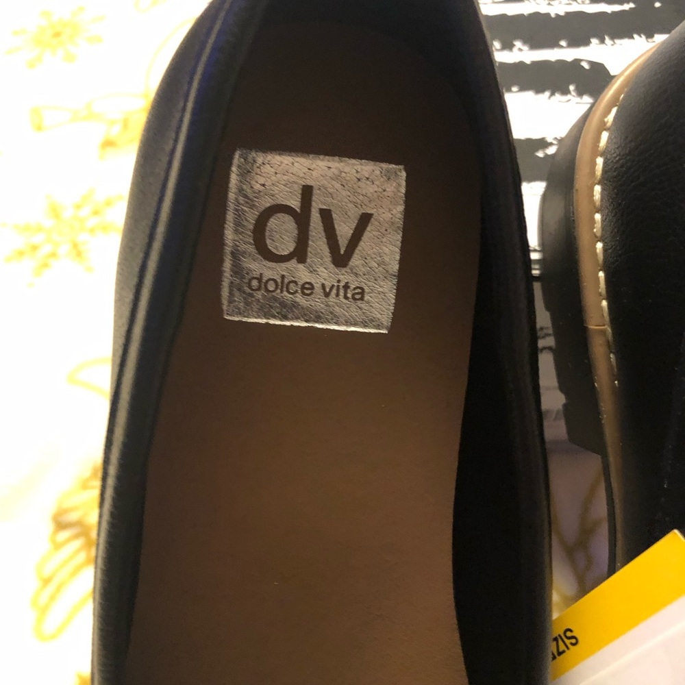 DV Black Loafers with Silver Buckle - Picture 5 of 10
